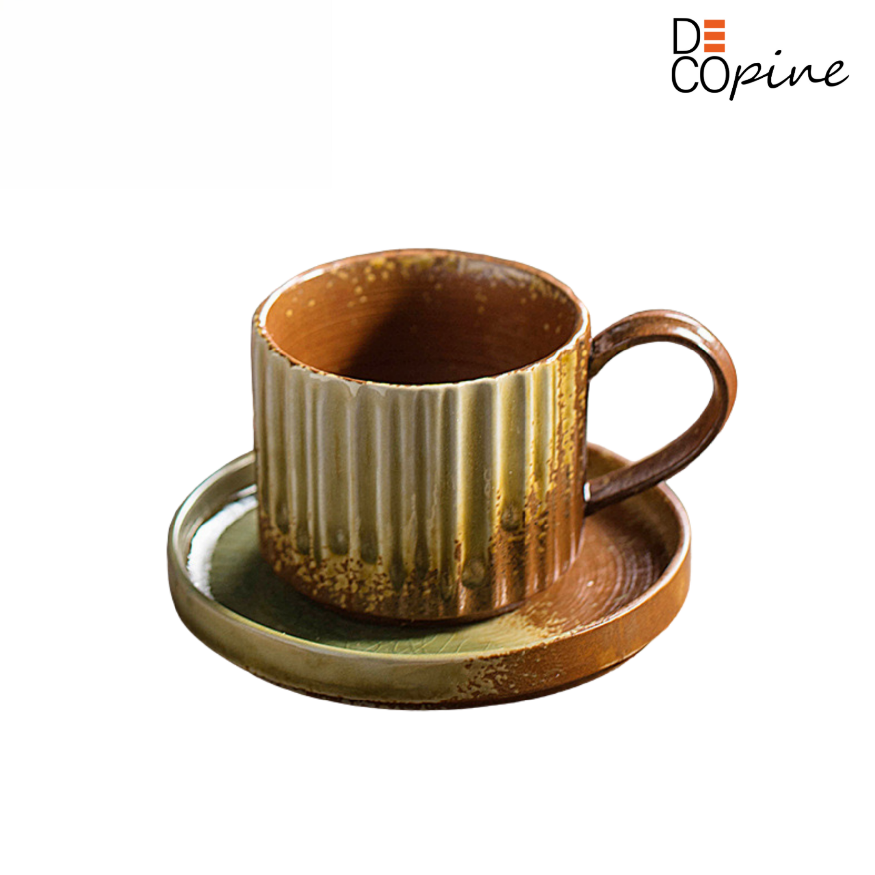 Tasse à café en céramique vintage – Fait main – 250 ml