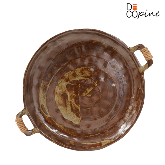 Plateau en Grès Émaillé  (31 × 25 × 2 cm)