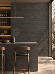 Panneau Mural Souple en Pierre Naturelle – Effet Travertin Gris Anthracite – 60×120 cm – Lot de 4 – B01TB05