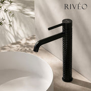 Mitigeur Vasque Haut Texturé Noir Mat RIVÉO