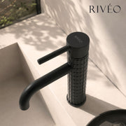 Mitigeur Vasque Texturé Noir Mat RIVÉO