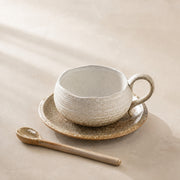 White Ceramic Coffee Mug – Handmade – 145 ml