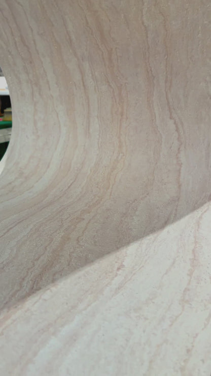 Panneau Mural Souple en Pierre Naturelle – Effet Travertin Sable Clair – 60×120 cm – Lot de 4 – Decopine – B01TB01