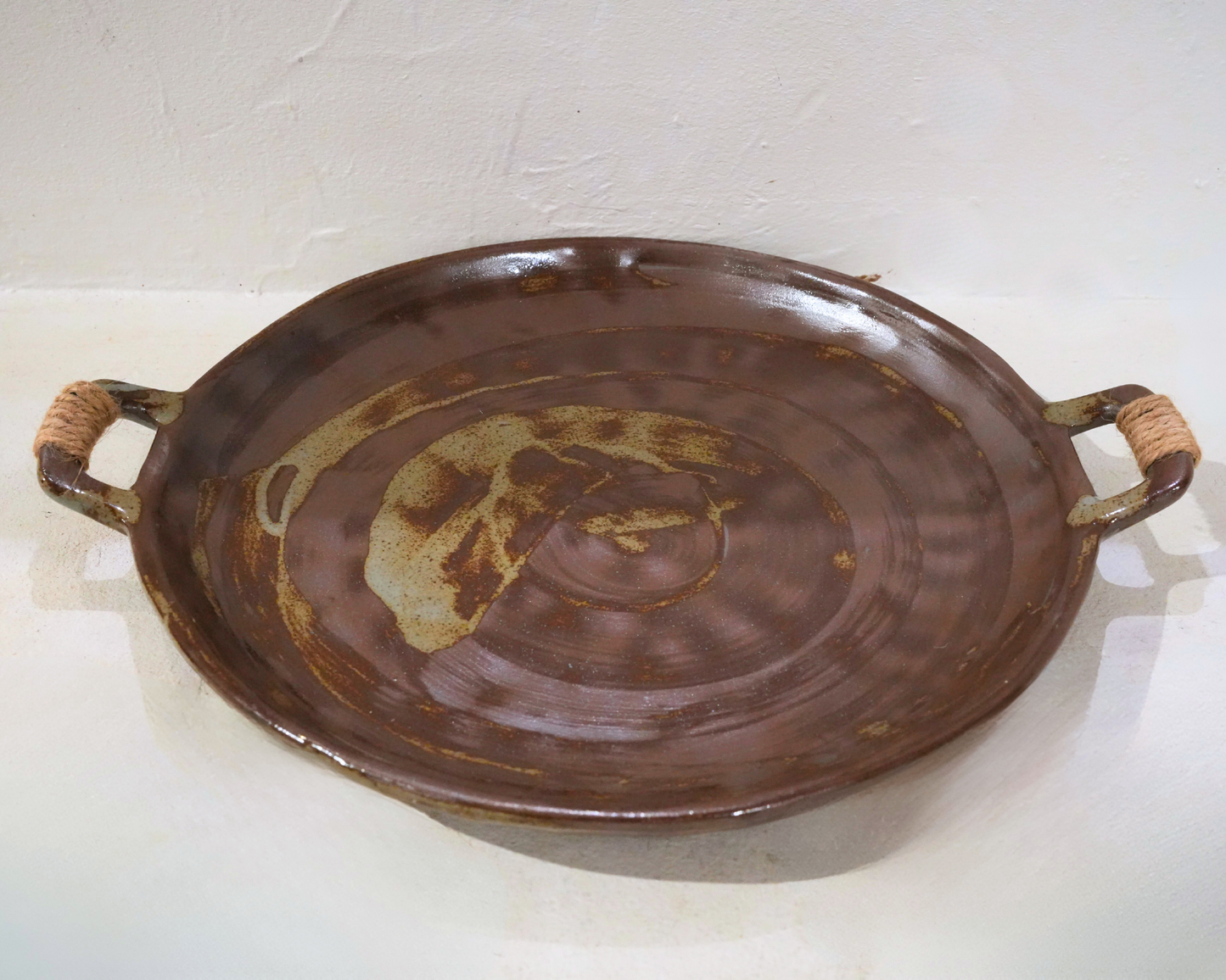 Plateau en Grès Émaillé  (31 × 25 × 2 cm)