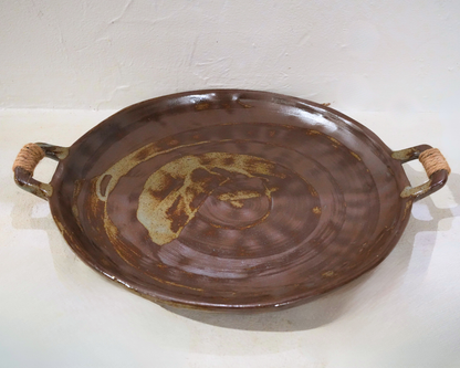 Plateau en Grès Émaillé  (31 × 25 × 2 cm)