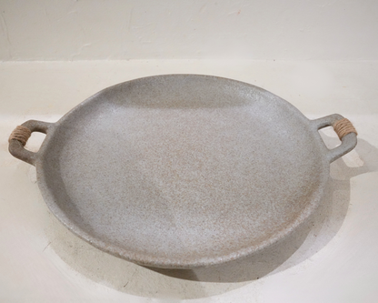 Plateau en Grès Naturel  (31 × 25 × 2 cm)