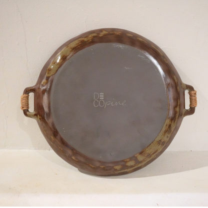 Plateau en Grès Émaillé  (31 × 25 × 2 cm)