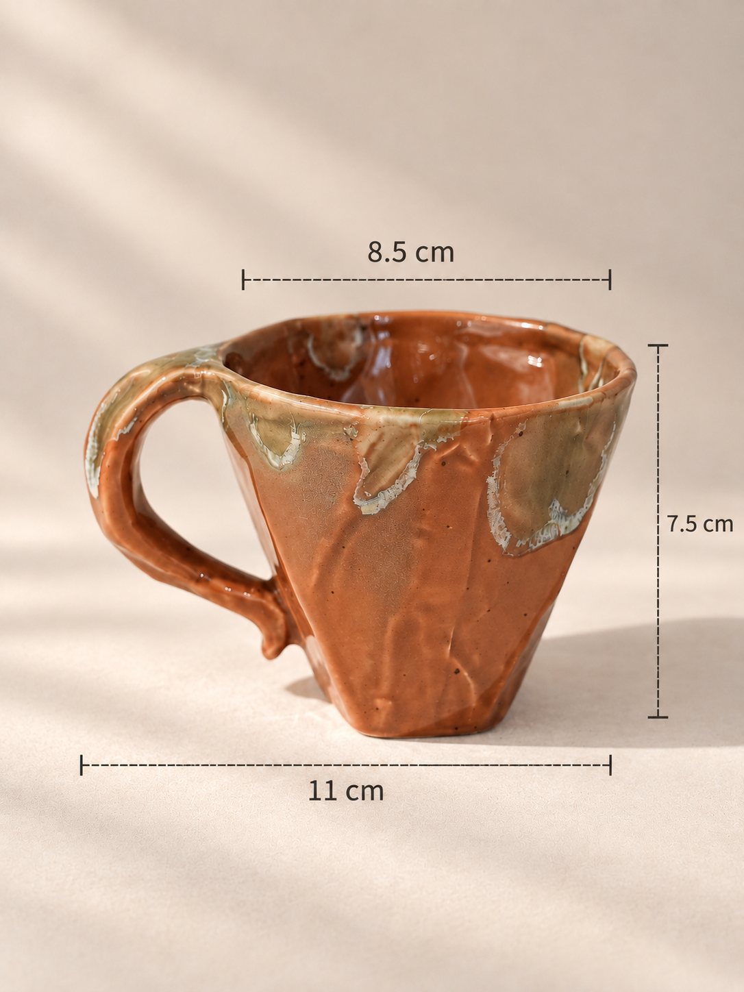 Tasse Artisanale en Grès Émaillé – 185 ml