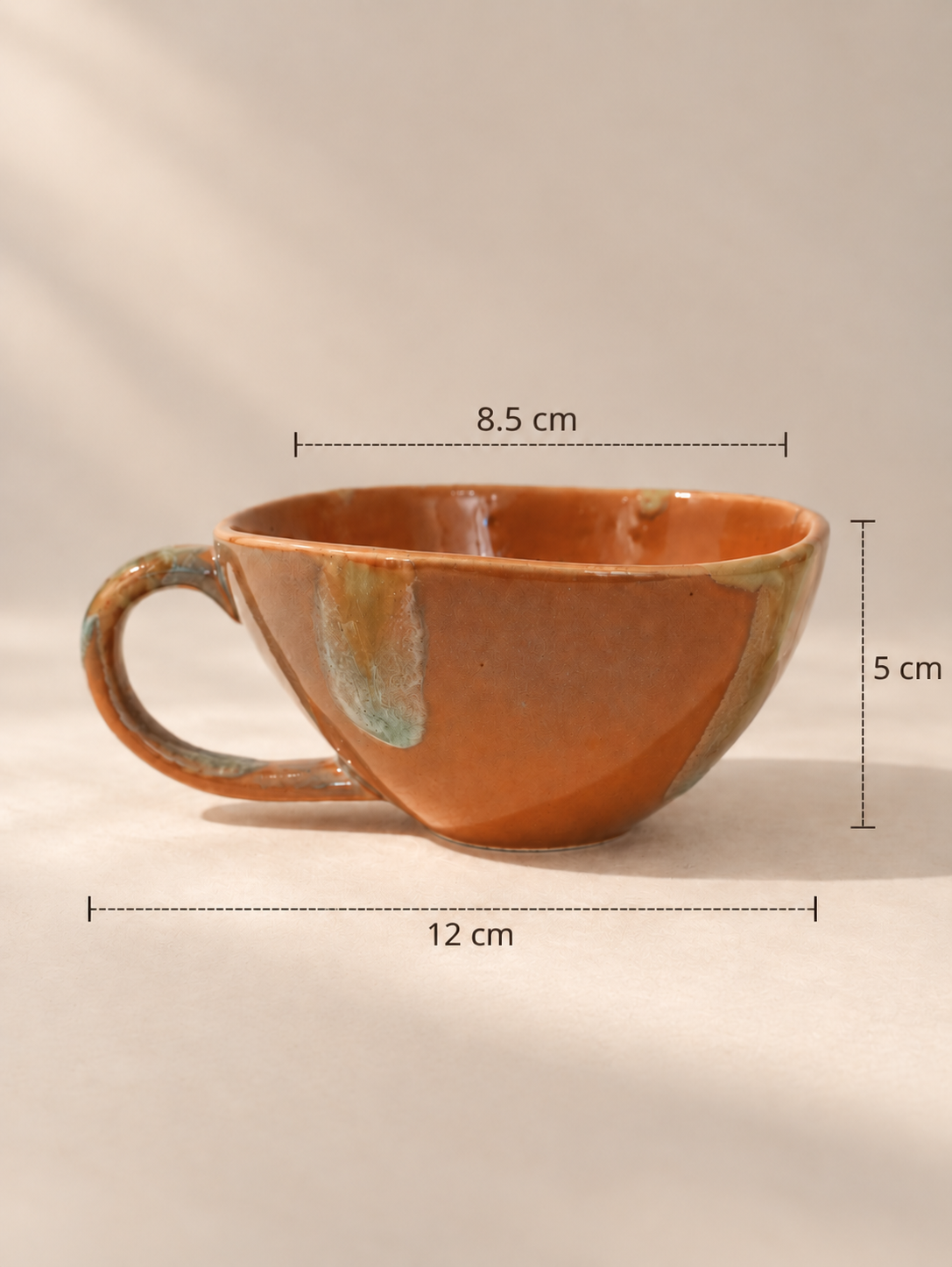 Tasse Artisanale en Grès Émaillé – 160 ml